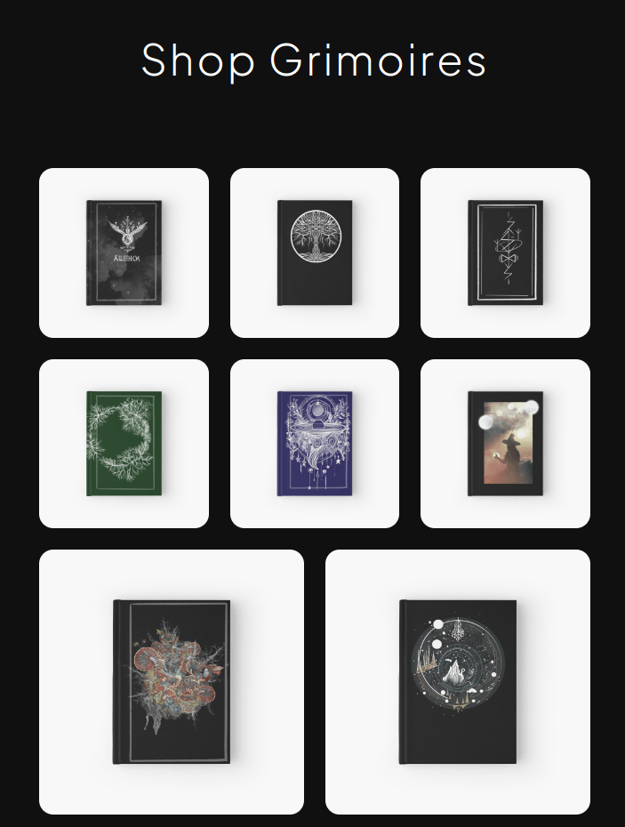 I’m loving the new Grimoire&nbsp;shop.