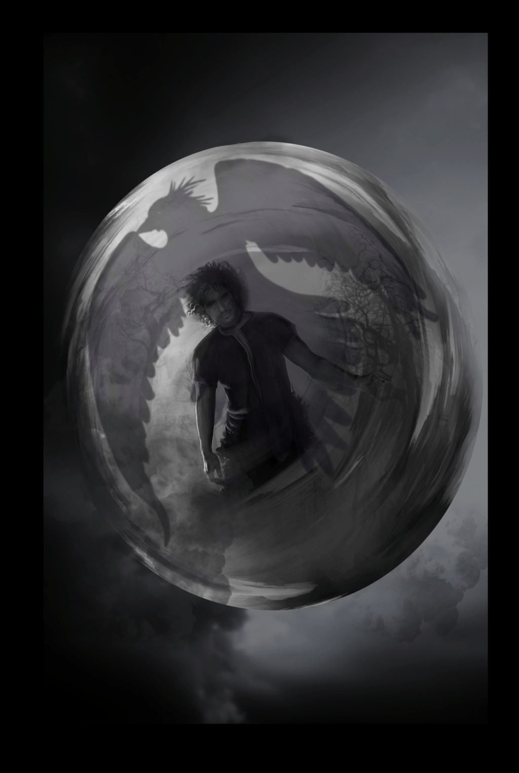 ArtPrint: Silhouette of Ravens